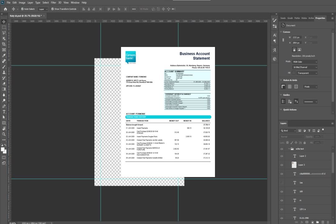Relevé de contrôle de l'organisation commerciale de Consorsbank Format Word et PDF template Relevé de contrôle de l'organisation commerciale de Consorsbank Format Word et PDF template